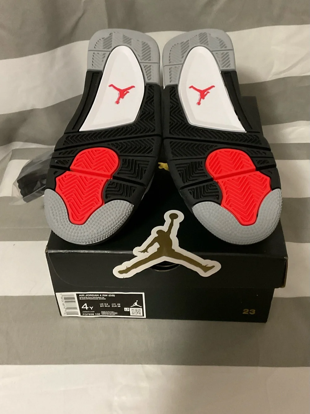 Air Jordan 4 RM (GS) “White/Black-Infrared 23” Youth 4 / Women’s 5.5 New w/ Box